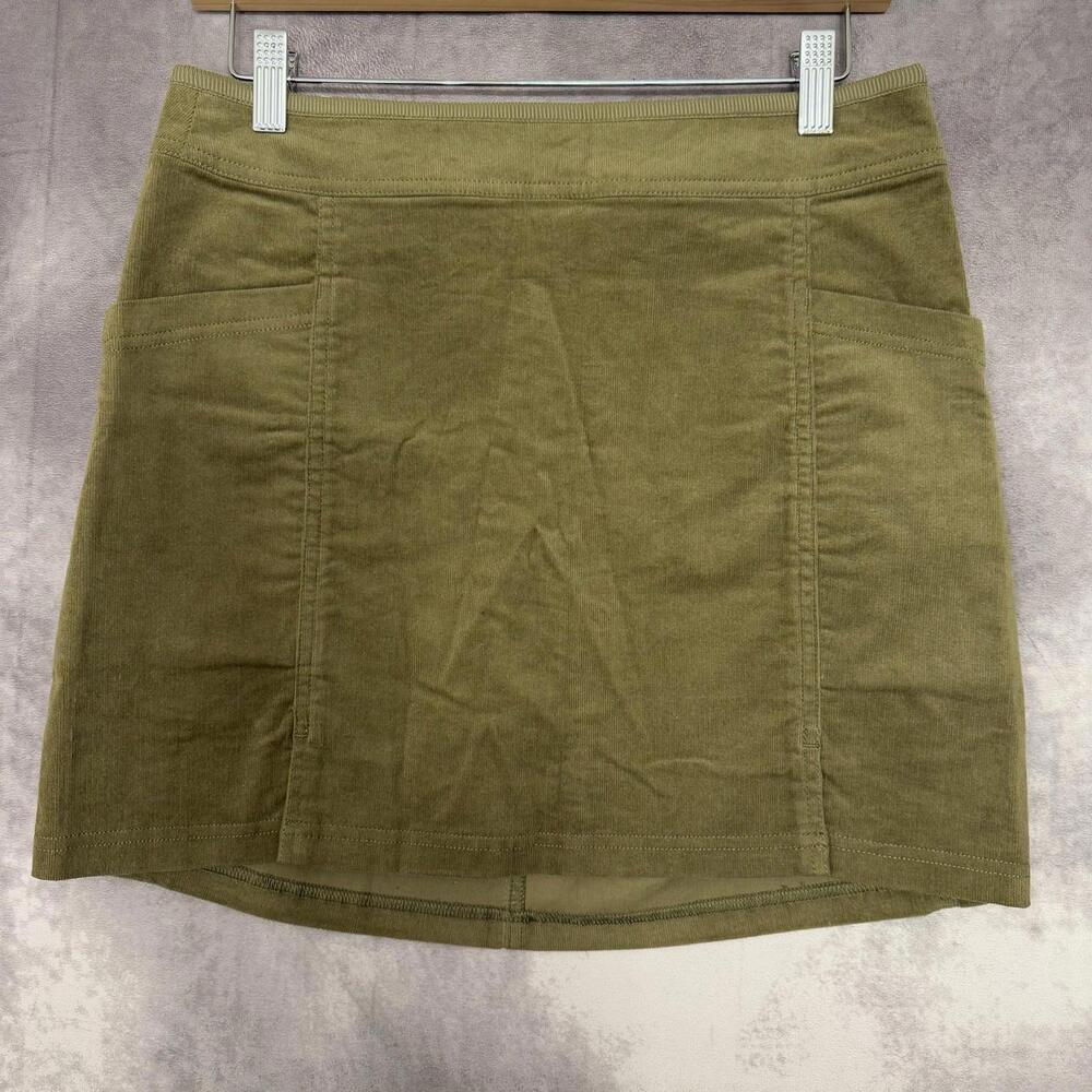 NWT Kuhl Skirt‎ Women Size 4 Strova  Corduroy Brown Side Pockets Mini Stretch